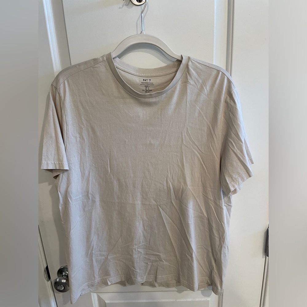 H&M Essentials No7 Beige/Tan Tee